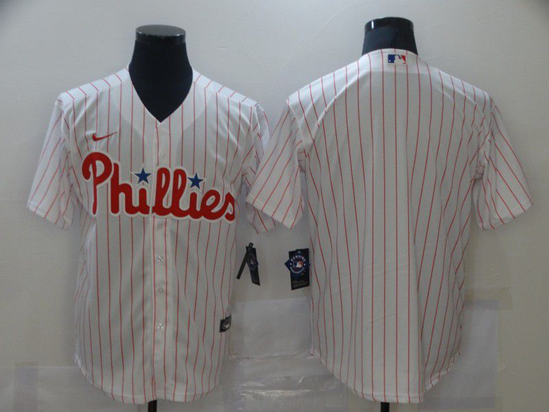 Men Philadelphia Phillies Blank White Game Nike MLB Jerseys